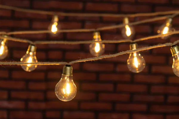 Hovedbilde Dekortau med 10 ledlyspærer jute - 3,5 m